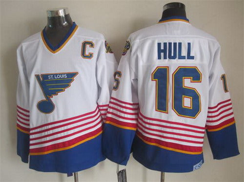 Brett Hull St. Louis Blues white Throwback jersey