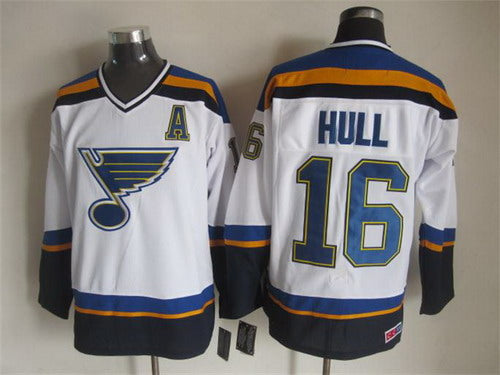 Brett Hull St. Louis Blues white Throwback jersey