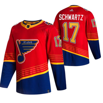 Jaden Schwartz St. Louis Blues red Reverse Retro jersey