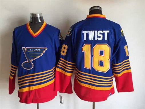 Tony Twist St. Louis Blues blue Throwback jersey