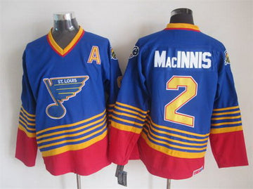 Al MacInnis St. Louis Blues blue Throwback jersey