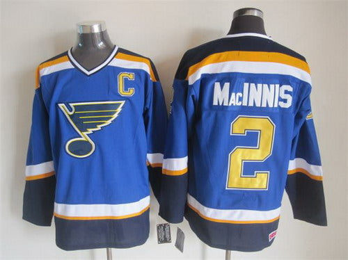 Al MacInnis St. Louis Blues blue Throwback jersey