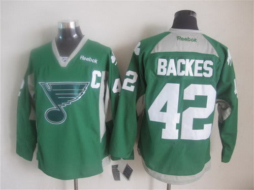 David Backes St. Louis Blues green jersey