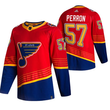 David Perron St. Louis Blues red Reverse Retro jersey