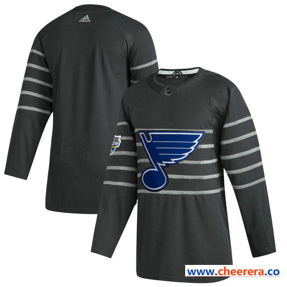 Custom St. Louis Blues gray All-Star jersey