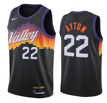 Deandre Ayton Phoenix Suns black jersey