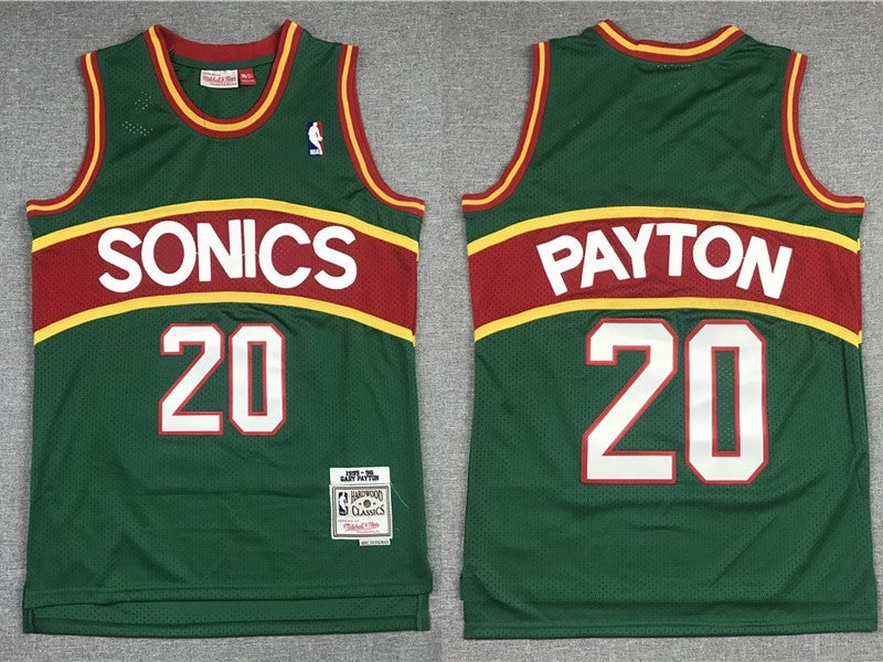 Gary Payton Oklahoma City Thunder green jersey