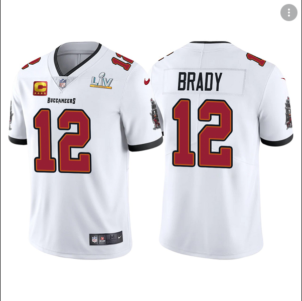 Tom Brady Tampa Bay Buccaneers white Vapor jersey