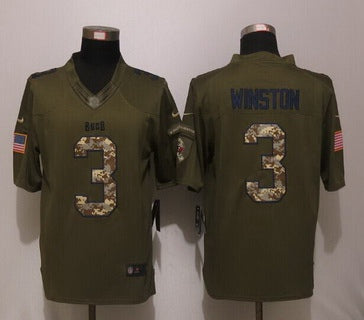 Jameis Winston Tampa Bay Buccaneers green Salute To Service jersey