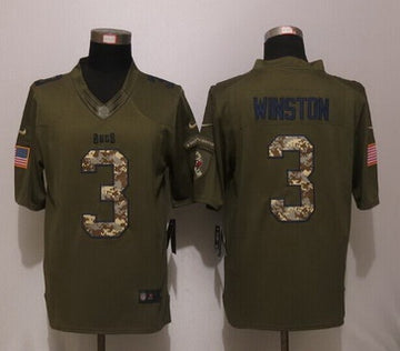 Jameis Winston Tampa Bay Buccaneers green Salute To Service jersey