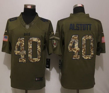 Mike Alstott Tampa Bay Buccaneers green Salute To Service jersey