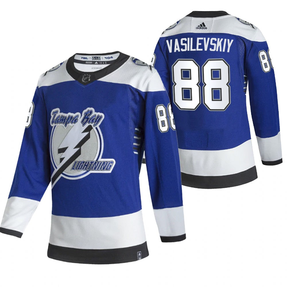 Andrei Vasilevskiy Tampa Bay Lightning blue Reverse Retro jersey