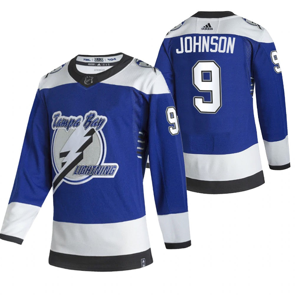 Tyler Johnson Tampa Bay Lightning blue Reverse Retro jersey