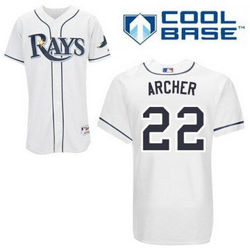 Chris Archer Tampa Bay Rays white jersey