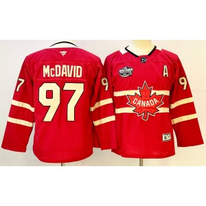 Connor McDavid Team Canada red jersey