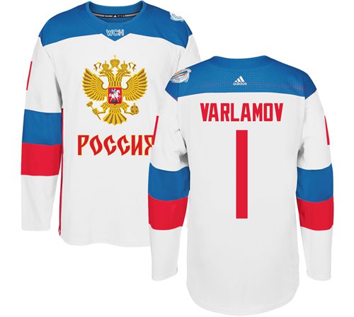 Semyon Varlamov Team Russia white jersey
