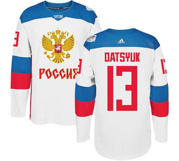 Pavel Datsyuk Team Russia white jersey