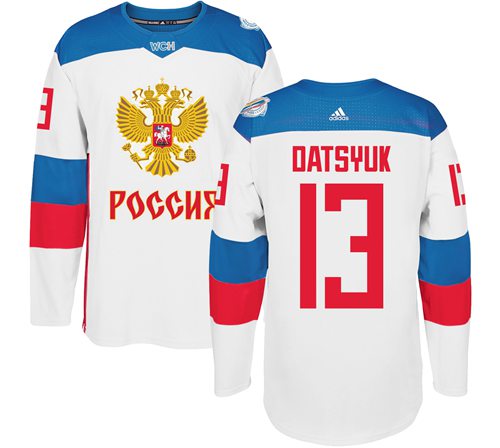 Pavel Datsyuk Team Russia white jersey