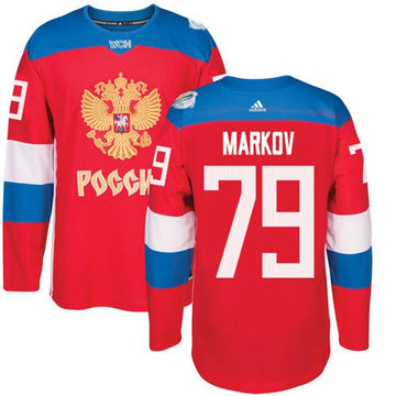 Andrei Markov Team Russia red jersey