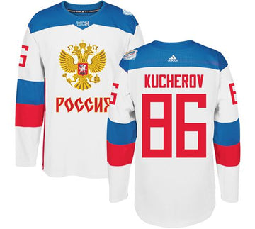 Nikita Kucherov Team Russia white jersey