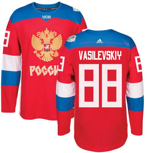 Andrei Vasilevskiy Team Russia red jersey