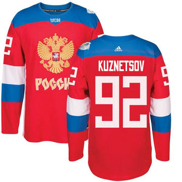 Evgeny Kuznetsov Team Russia red jersey