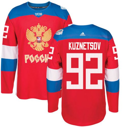 Evgeny Kuznetsov Team Russia red jersey