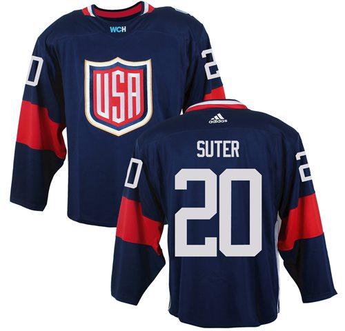 USA Ryan Suter Team USA Hockey navy jersey