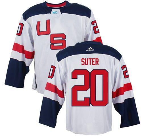 USA Ryan Suter Team USA Hockey white jersey