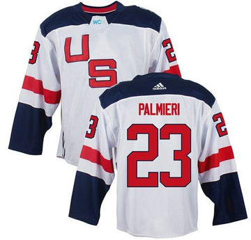 USA Kyle Palmieri Team USA Hockey white jersey