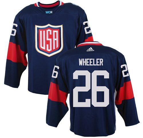 USA Blake Wheeler Team USA Hockey navy jersey