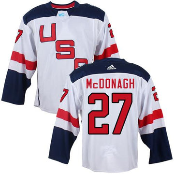 USA Ryan McDonagh Team USA Hockey white jersey