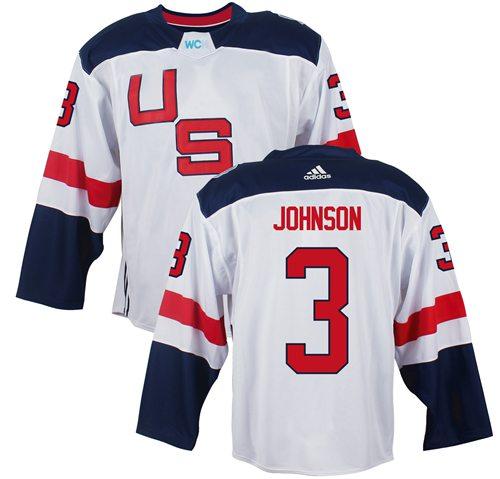 USA Jack Johnson Team USA Hockey white jersey