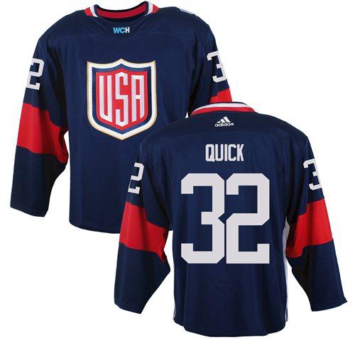 USA Jonathan Quick Team USA Hockey navy jersey