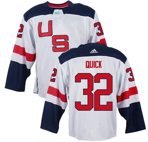 USA Jonathan Quick Team USA Hockey white jersey