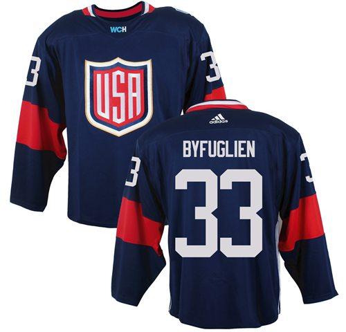 USA Dustin Byfuglien Team USA Hockey navy jersey