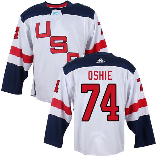 USA T. J. Oshie Team USA Hockey white jersey