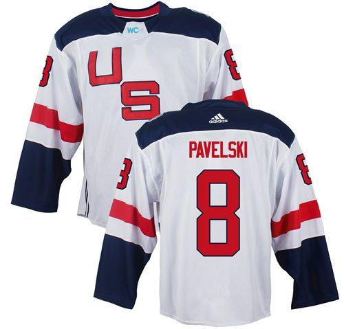 USA Joe Pavelski Team USA Hockey white jersey