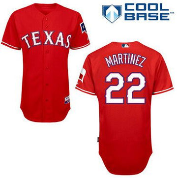 Nick Martinez Texas Rangers red jersey