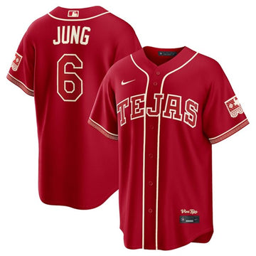 Josh Jung Texas Rangers red City Connect jersey