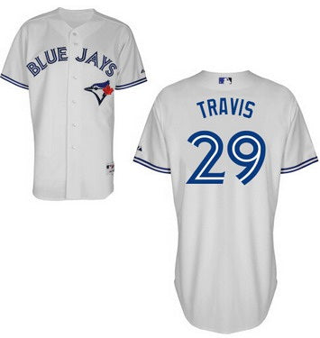 Devon Travis Toronto Blue Jays white jersey