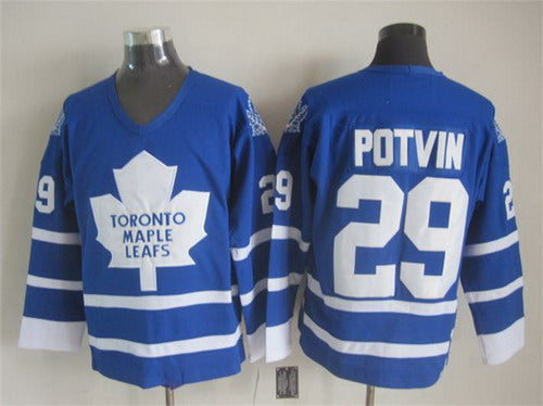 Felix Potvin Toronto Maple Leafs blue Throwback jersey