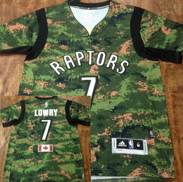 NBA Kyle Lowry Revolution Toronto Raptors camo Camo jersey