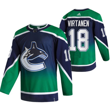 Jake Virtanen Vancouver Canucks green Reverse Retro jersey