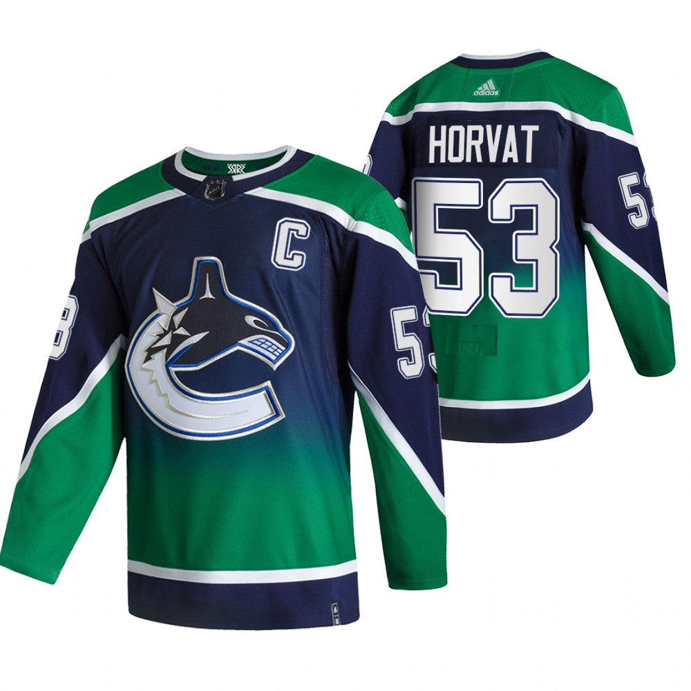 Bo Horvat Vancouver Canucks green Reverse Retro jersey