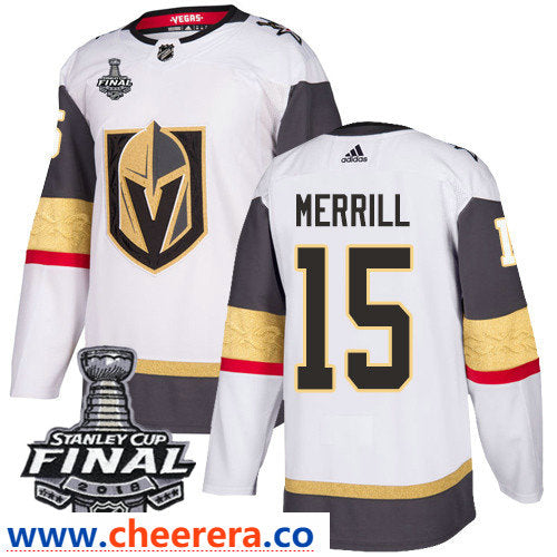 Jon Merrill Vegas Golden Knights white Away jersey