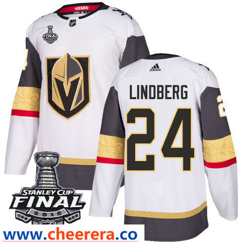 Oscar Lindberg Vegas Golden Knights white Away jersey