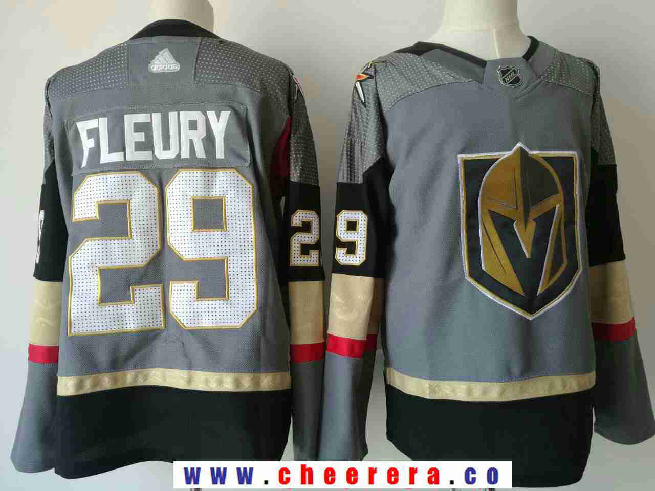 Marc-Andre Fleury Vegas Golden Knights grey jersey