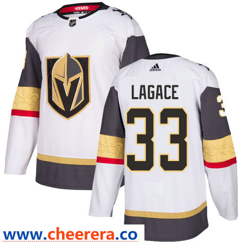 Maxime Lagace Vegas Golden Knights white Away jersey