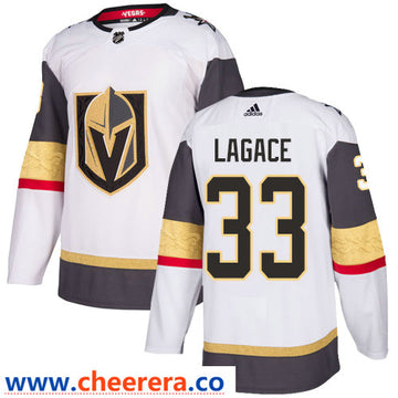 Maxime Lagace Vegas Golden Knights white Away jersey